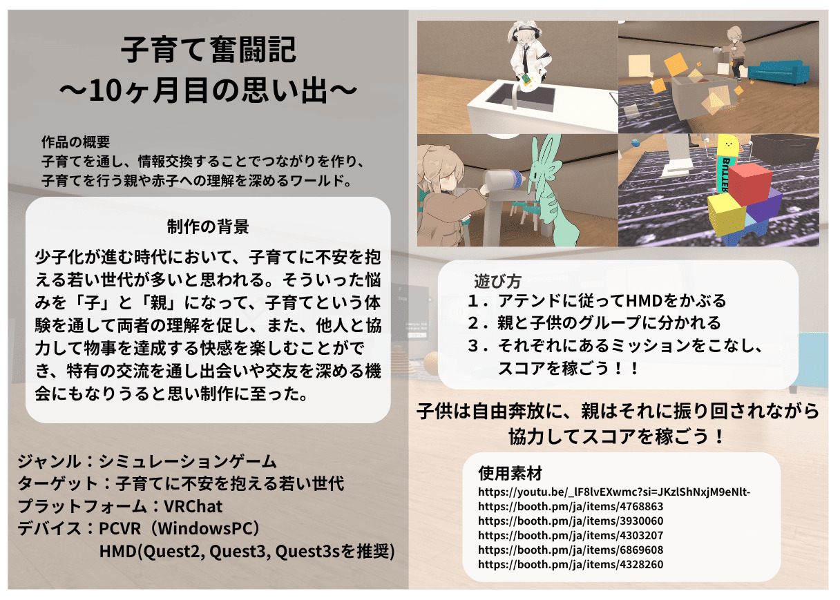IVRCメタバース部門に提出した作品