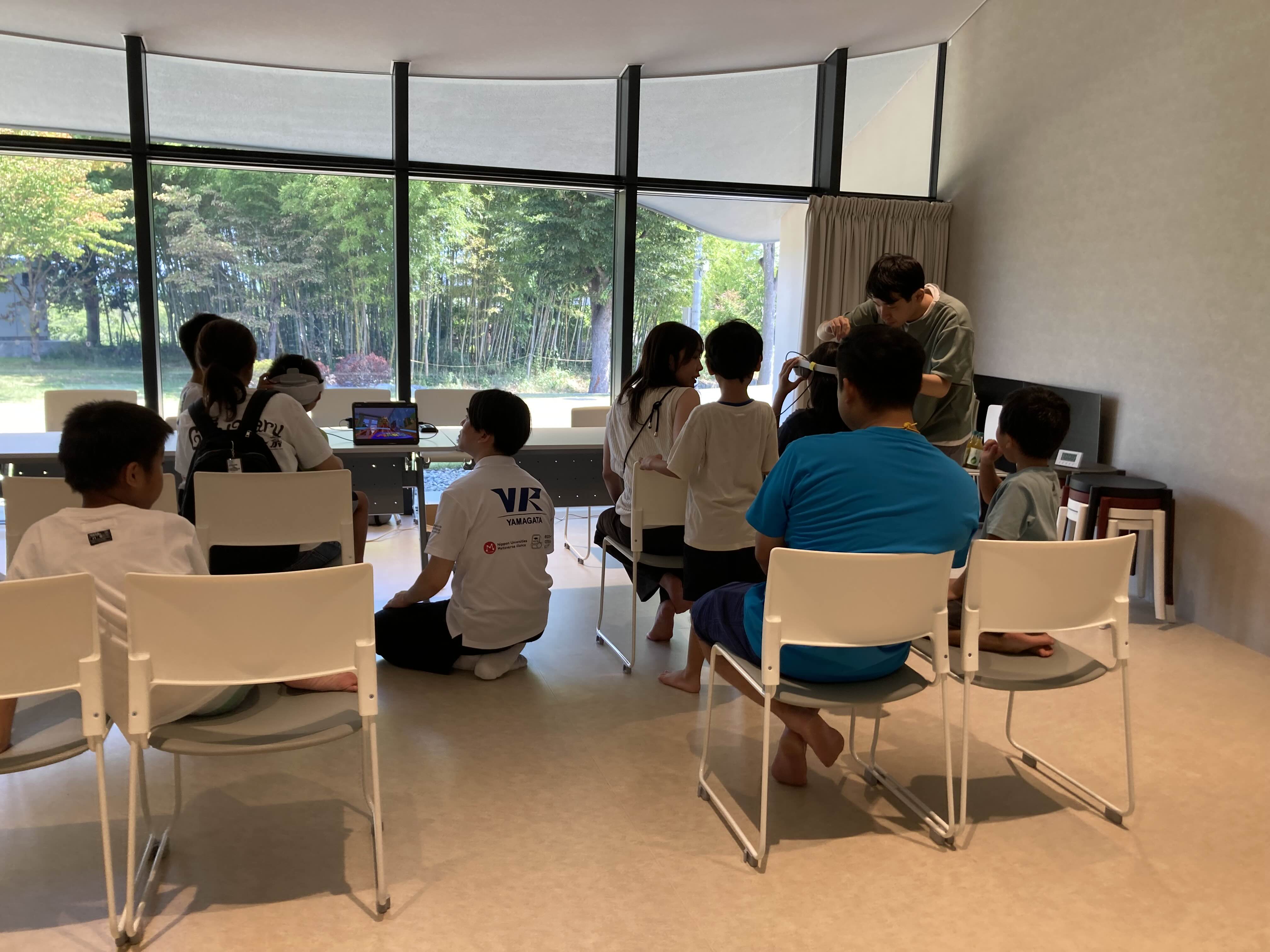 クラッピンサガエVR体験会の様子